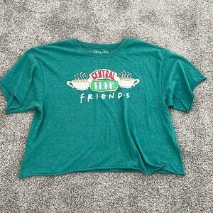 Women’s Friends green Crop top size Large